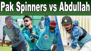 Abdullah Shafique batting practice against Pak Spinners | Sajid Khan vs Nauman Ali