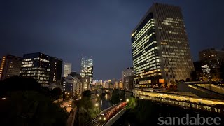 Time lapse video電車のある風景 聖橋から見る黄昏る御茶ノ水駅JR中央線総武線東京メトロ丸の内線