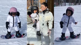 Stormi Webster's First Snow Trip