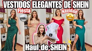 🛍️ HAUL DE SHEIN 💃🏻 VESTIDOS LARGOS ELEGANTES DE SHEIN😍VESTIDOS ELEGANTES PARA NAVIDAD Y AÑO NUEVO🤩