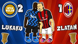 🔴Zlatan vs Lukaku!🔵 Inter Milan 2-1 AC Milan (Coppa Italia Goals Highlights Eriksen free-kick fight)
