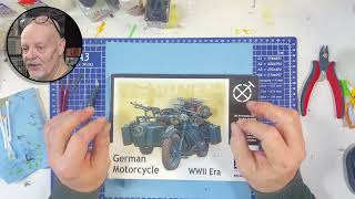 Master Box 1/35 WWII German Motorcycle \u0026 Sidecar Finished Model \u0026 Review