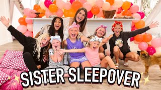 SLEEPOVER with my SISTERS in my New House!