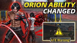 OB44 UPDATE FRE FIRE ll ORION CHARACTER SKILL CHANGED ll FREE FIRE NEW EVENT ll OB44 UPDATE