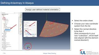 Abaqus Tutorial: Deep Drawing with Anisotropy #2: Setup & Analysis