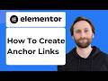 How to Create Anchor Links in Elementor [2026 Guide]