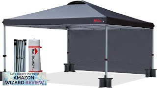 MASTERCANOPY Durable Pop-up Canopy Tent with 1 Sidewall (10'x10'Black) Review