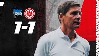 Glasner: "Nocht nicht stabil genug" I Pressekonferenz Hertha BSC - Eintracht Frankfurt