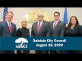 Oakdale City Council Meeting - August 10, 2020