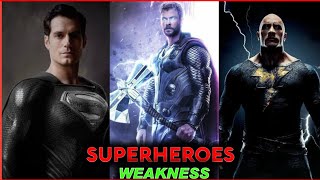 Top 3 Superheroes Weakness Marvel and DC || #marvel #dc #mcu