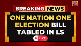 Lok Sabha LIVE: INDIA Bloc Vs NDA In Parliament Over One Nation One Election Bill | Parliament LIVE