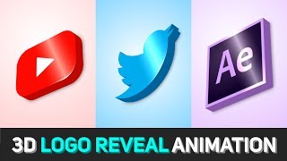 3D Logo Animation in After Effects - After Effects Tutorial - No Third Party Plugin (Free Template)