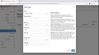 OpenStack Ussuri configuring security groups