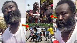 Otumfuo Bodyguard Seidu Agye n'aniso At Konongo Zongo, Check How They've Severely Beaten Him