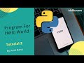 How To Write Simple Program With Python | Hello World Best Python Tutorial  #python #programming