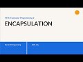 JAVA OOP - Encapsulation (TAGALOG)