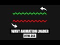 Wave Animation Loader CSS | How to make Wavy Preloader in CSS?