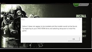 How to Fix Fallout 3 Launcher - Game not installed or Can't Install DLCs
