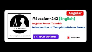 Template Driven Form Introduction | Angular tutorial in English (Session-242)