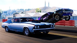 Realistic Drag Racing Crashes #27 - BeamNG Drive