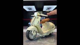 xy-minicar-366 ベスパ VESPA 946 MOTIF ミニカー 1/10 ライト点滅 エンジンサウンド 合金モデル 模型 ジオラマ