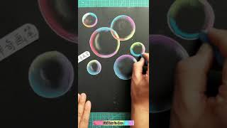 How to draw Color bubbles rainbow that can't be broken #drawing #draw I Chill how to draw