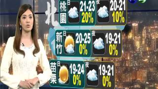 2013.11.15華視晚間氣象 莊雨潔主播