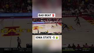 BAD BEAT ALERT 🤮 #shorts #sportsbetting #badbeat #badbeats #marchmadness #sportsline