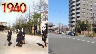 昭和15年　女学生が掃除をしている場所をどこですか？