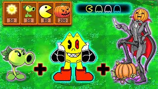 Peashooter + Pacman + Scary Pumpkin | Plants vs Zombies Fusion Animation ❤️ Bit Hunter