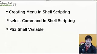 select loop in shell scripting | PS3 shell variable | creating menu in shell scripting