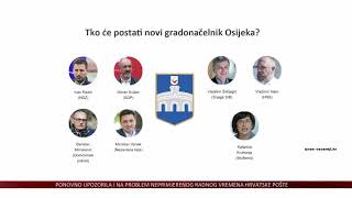 Radić i Mlinarević u tijesnoj utrci za gradonačelnika Osijeka