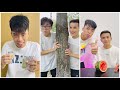 Eat 1 tablespoon of watermelon - Funny boy 🍉🥄😄 Linh Nhi #shorts