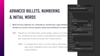 Bullets and Numbering (Affinity Publisher)