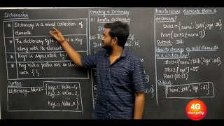 Dictionary in Tamil GE3151 Problem Solving & Python Programming UNIT IV LISTS, TUPLES, DICTIONARIES