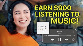 EARN $900 Listening To Music And Work From Home! (Make Money Online 2024)
