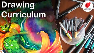 Self-Taught Artists DRAWING Curriculum 2, Art Fundamentals for Beginners