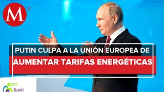 Vladimir Putin plantea retomar envío de gas a Europa