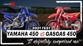 2021 YZ450 Yamaha VS MC450 GasGas  - What a difference!!