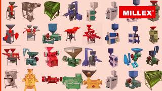 MILLEX INDIA Mini Rice Machine, Pulverizer , Chaff Cutter, Bakery Machine, Spare Parts Available