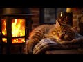 24 години asmr для гарного сну та відпочинку 🐱 Муркотливий кіт і камін 🔥 Затишна зимова атмосфера