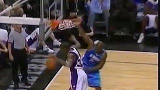 Nene Posterizes Amar’e Stoudemire (2004)