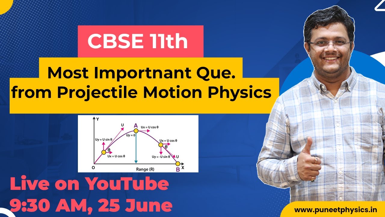 CBSE 11th Physics | Most Important Projectile Motion Class 11 #physics ...