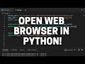 How to Open Any Web Browser and go to Specific Site in Python - Updated 2021