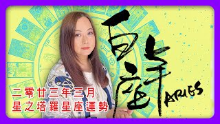 白羊座 - 星之塔羅運勢占卜 / 23年3月【中文字幕】