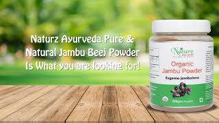 Naturz Ayurveda Organic Jamun seed Powder - Supports Sugar control \u0026 blood purification