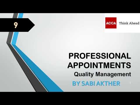 ACCA I Advanced Audit & Assurance (AAA) I Professional Appointments ...