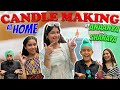 Candle Making At Home By Anaanya & Shanaya | RS 1313 VLOGS | Ramneek Singh 1313