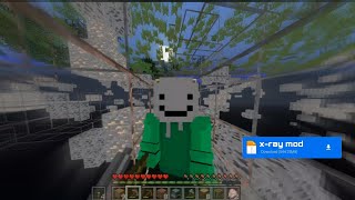 "Minecraft But I Have x-ray Mod"