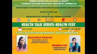 HEALTH TALK SERIES -  URINARY TRACT INFECTION